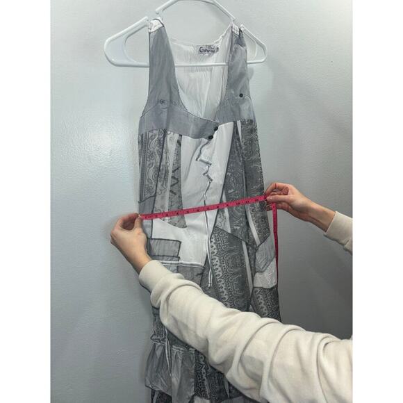 C’Fait Pour Vous Paris Abstract Layered Asymmetrical Dress Size 1 EU France - Picture 12 of 14